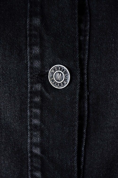 Card slide image -  CHAQUETA DE MOVIES NEGRA CON TACHES DECORATIVOS PARA MUJER