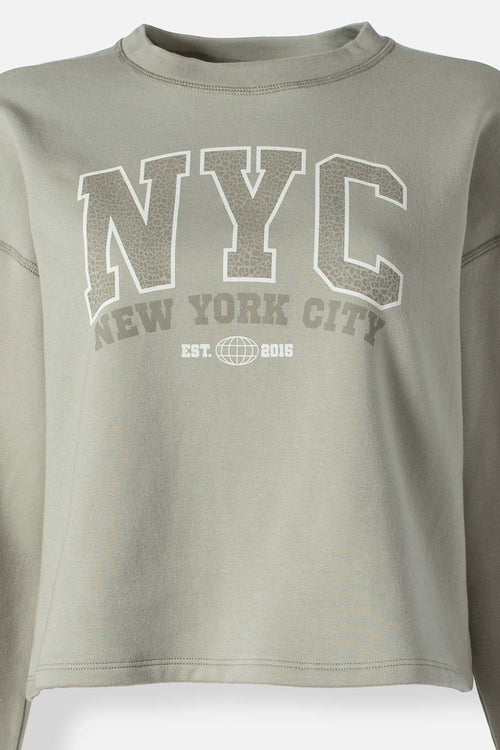 Card slide image -  BUZO DE MOVIES CERRADO VERDE ACEITUNA PARA MUJER