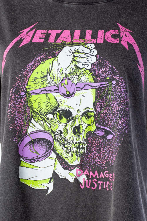 Card slide image -  CAMISETA DE METALLICA BOXY FIT PARA MUJER