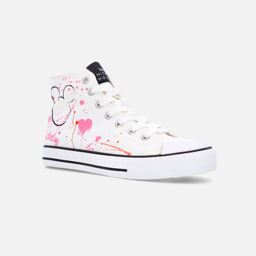 Card slide image -  TENIS DE MICKEY MOUSE BOTA BLANCO PARA MUJER