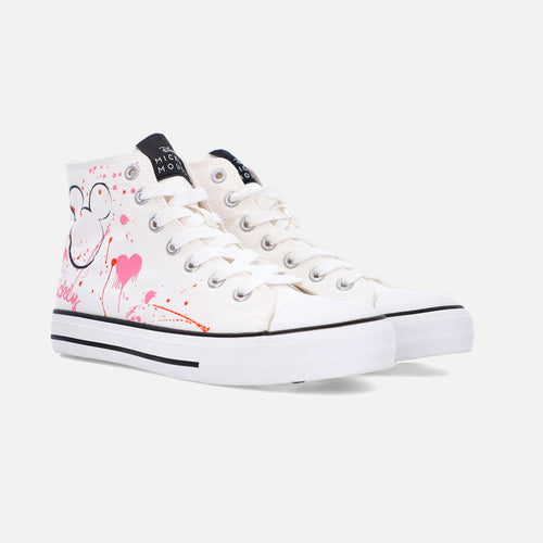 Card slide image -  TENIS DE MICKEY MOUSE BOTA BLANCO PARA MUJER