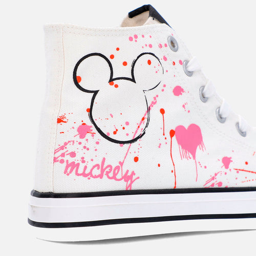 Card slide image -  TENIS DE MICKEY MOUSE BOTA BLANCO PARA MUJER