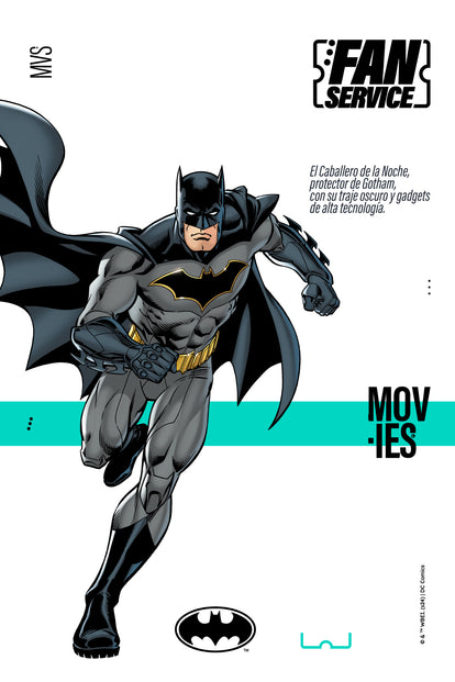  CAMISETA DE BATMAN MANGA CORTA PARA HOMBRE