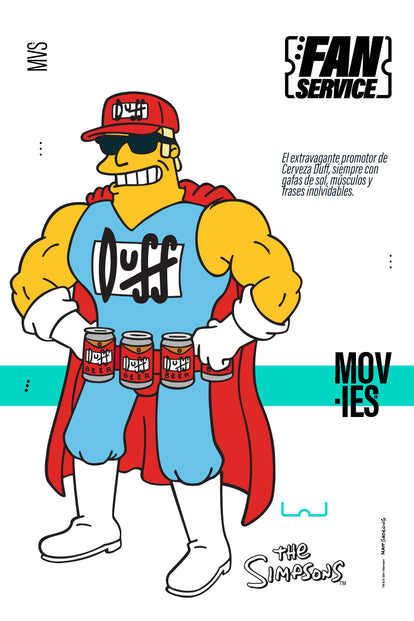  CAMISETA DE LOS SIMPSON MAGA CORTA GRIS NIEBLA PARA HOMBRE