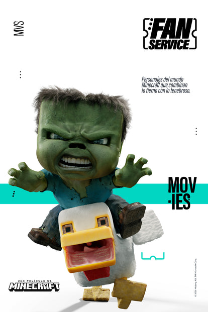  CAMISETA DE MINECRAFT MANGA CORTA VERDE ACEITUNA PARA HOMBRE