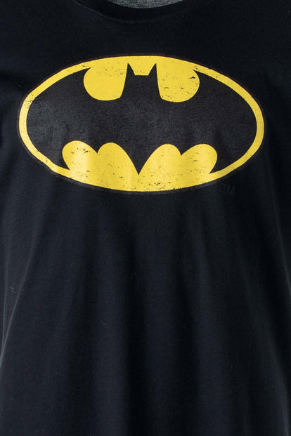  CAMISETA DE BATMAN MANGA CORTA NEGRA PARA HOMBRE