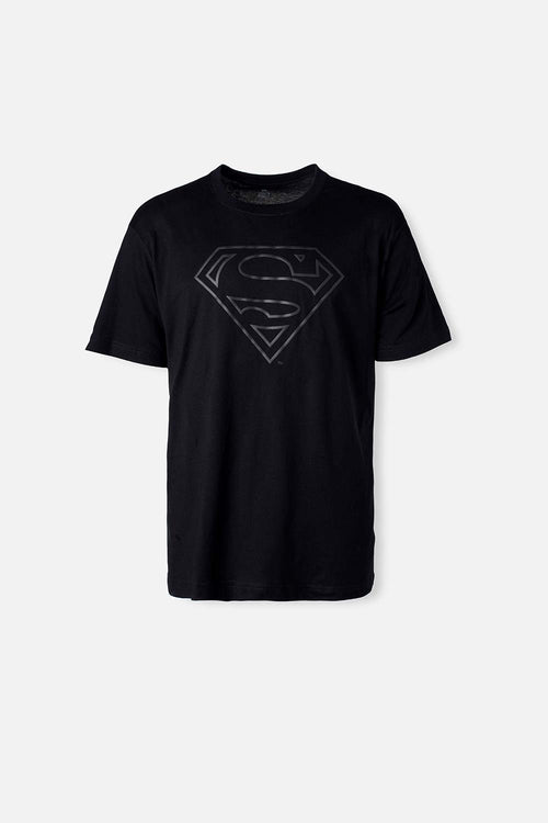 Card slide image -  CAMISETA DE SUPERMAN MANGA CORTA NEGRA PARA HOMBRE