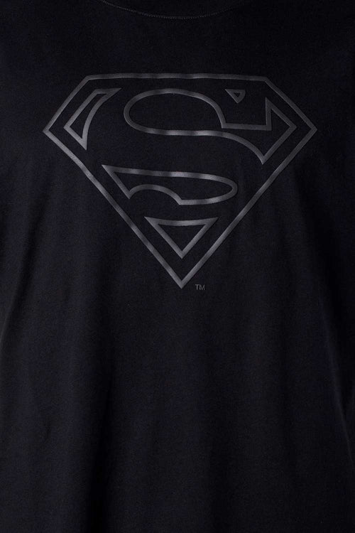 Card slide image -  CAMISETA DE SUPERMAN MANGA CORTA NEGRA PARA HOMBRE