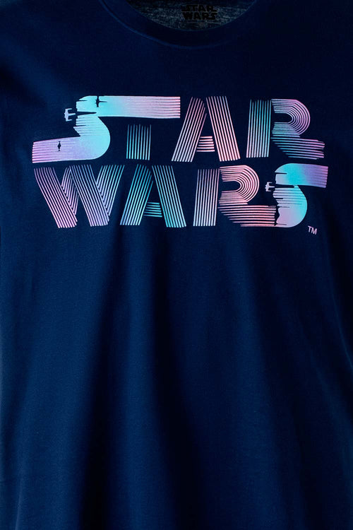 Card slide image -  CAMISETA DE STAR WARS MANGA CORTA AZUL PARA HOMBRE