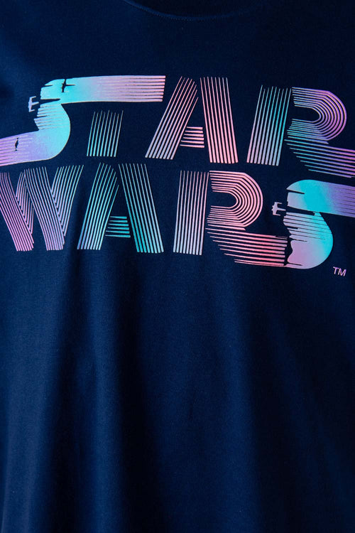 Card slide image -  CAMISETA DE STAR WARS MANGA CORTA AZUL PARA HOMBRE