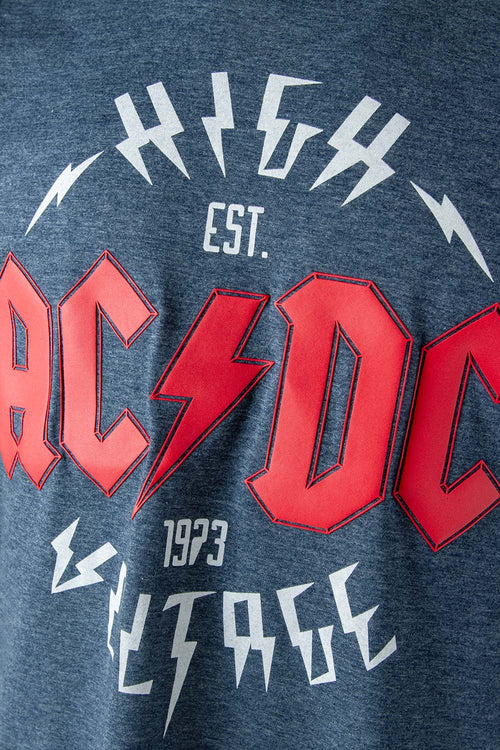 Card slide image -  CAMISETA DE ACDC MANGA CORTA AZUL PARA HOMBRE