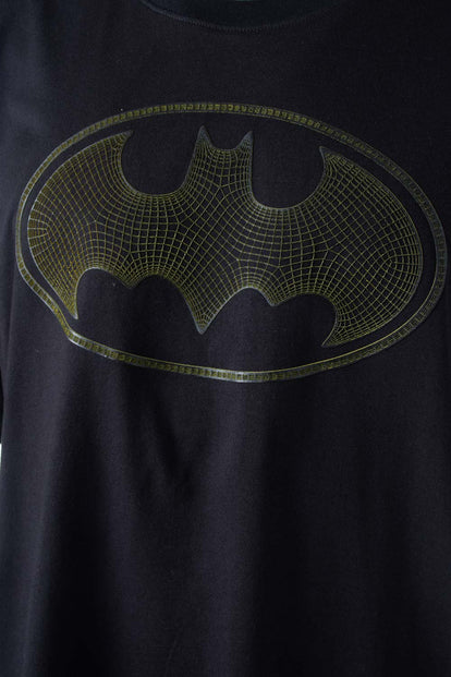  CAMISETA DE BATMAN MANGA CORTA NEGRA PARA HOMBRE