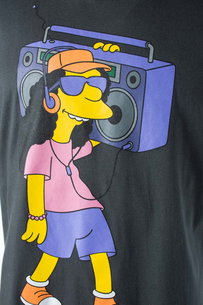  CAMISETA DE LOS SIMPSON MANGA CORTA GRIS PARA HOMBRE