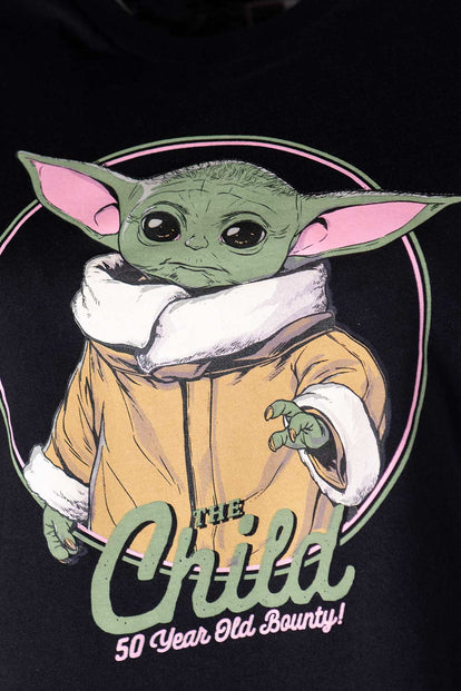  CAMISETA DE STAR WARS MANGA CORTA NEGRA PARA MUJER