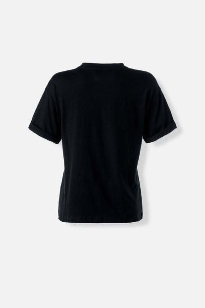  CAMISETA DE BATMAN NEGRA MANGA CORTA PARA MUJER