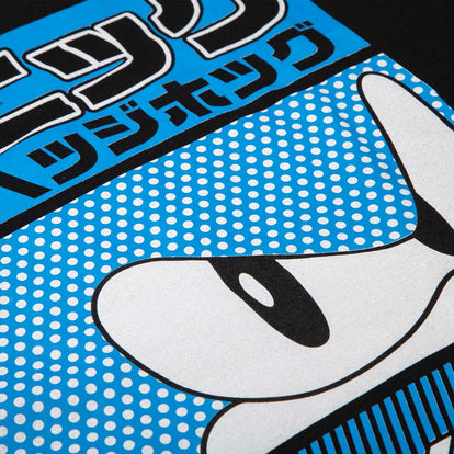  CAMISETA DE SONIC MANGA CORTA NEGRA PARA HOMBRE