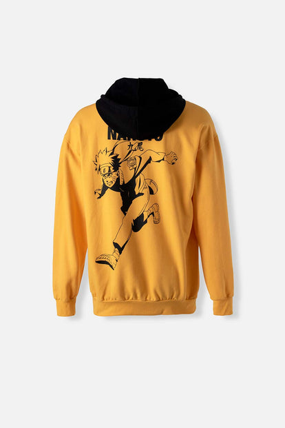  BUZO DE NARUTO CON CAPUCHA NEGRA PARA HOMBRE