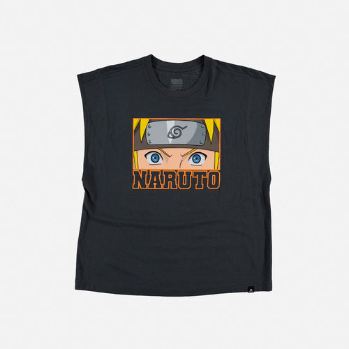 Card slide image -  CAMISETA DE NARUTO GRIS GRAFITO MANGA CORTA PARA MUJER