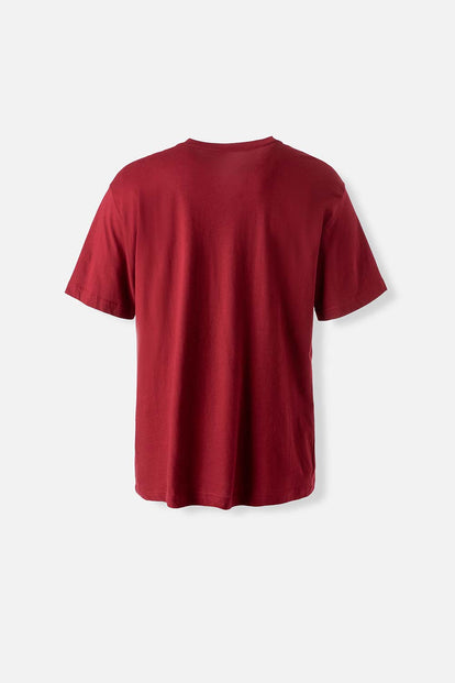  CAMISETA NARUTO SHIPPUDEN MANGA CORTA VINO TINTO PARA HOMBRE