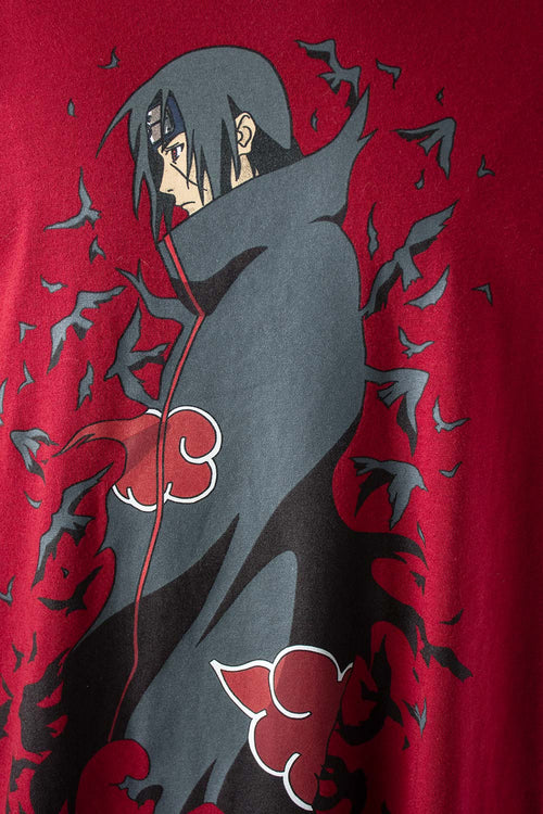 Card slide image -  CAMISETA NARUTO SHIPPUDEN MANGA CORTA VINO TINTO PARA HOMBRE