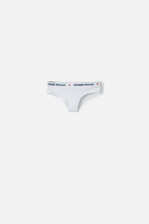 Card slide image -  PANTY DE WONDER WOMAN CON ELÁSTICO BLANCO PARA MUJER