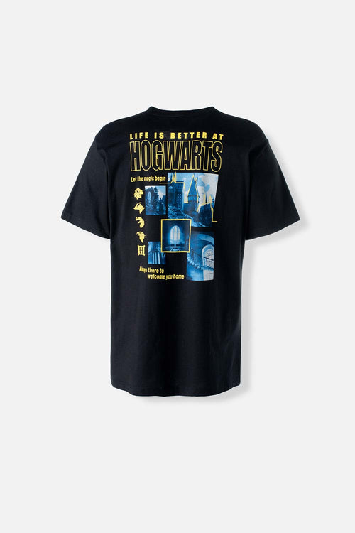 Card slide image -  CAMISETA DE HARRY POTTER NEGRA MANGA CORTA PARA HOMBRE