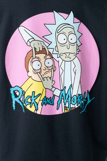  CAMISETA DE RICK Y MORTY OVERSIZE  MANGA CORTA GRIS GRAFITO GÉNERO NEUTRO