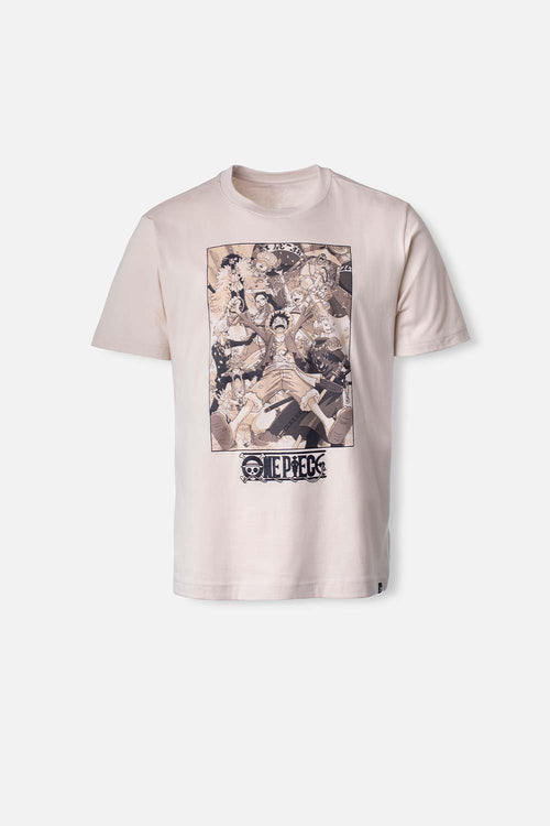 Card slide image -  CAMISETA DE ONE PIECE CAKI MANGA CORTA PARA HOMBRE