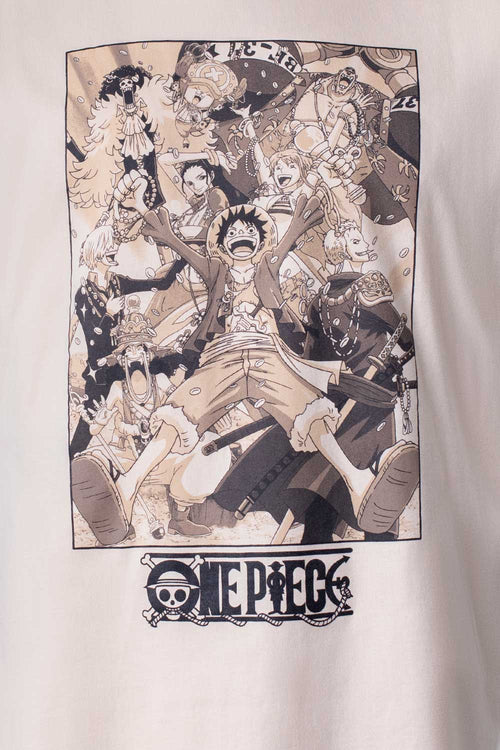 Card slide image -  CAMISETA DE ONE PIECE CAKI MANGA CORTA PARA HOMBRE