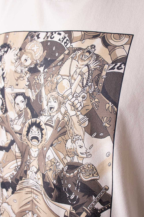 Card slide image -  CAMISETA DE ONE PIECE CAKI MANGA CORTA PARA HOMBRE