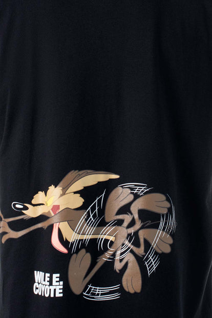  CAMISETA DE LOS LOONEY TUNES MANGA CORTA NEGRA GÉNERO NEUTRO