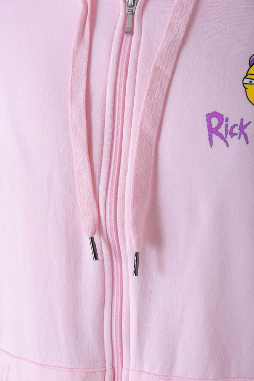 Card slide image -  BUZO DE RICK Y MORTY ROSADO ABIERTO PARA HOMBRE