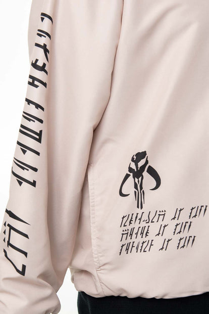  CHAQUETA DE MANDALORIAN CON CIERRE CAQUI PARA HOMBRE