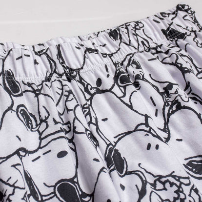  PIJAMA DE SNOOPY CON PANTALÓN LARGO ROSADA PARA MUJER