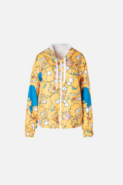 CHAQUETA DE LOS SIMPSON AMARILLA CON CAPUCHA PARA MUJER 097204 236839 XS