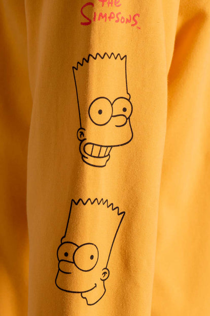  BUZO DE LOS SIMPSON CON CAPUCHA AMARILLO PARA HOMBRE