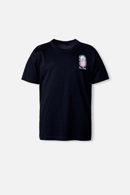  CAMISETA DE RICK Y MORTY NEGRA MANGA CORTA PARA HOMBRE