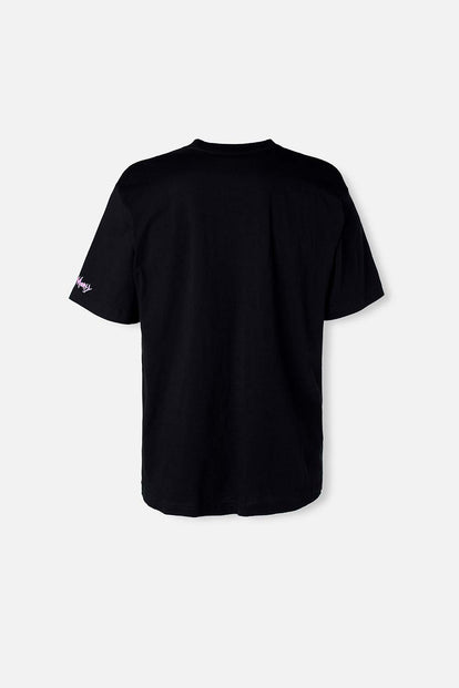  CAMISETA DE RICK Y MORTY NEGRA ESTAMPADA PARA HOMBRE