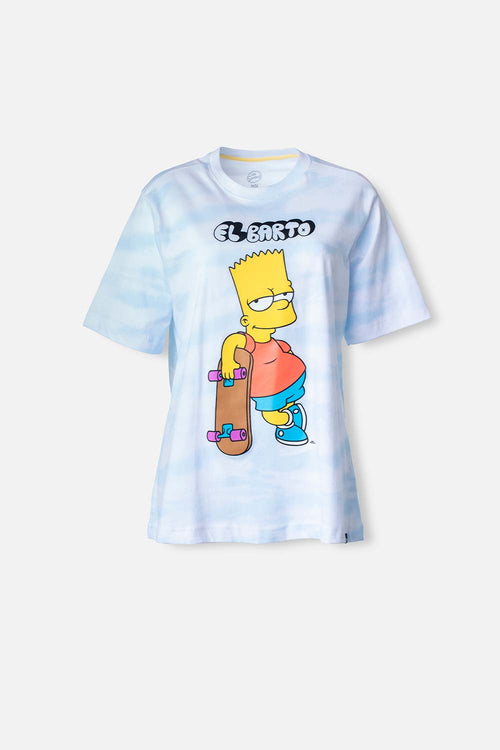 Card slide image -  CAMISETA DE LOS SIMPSON AZUL CUELLO REDONDO PARA MUJER