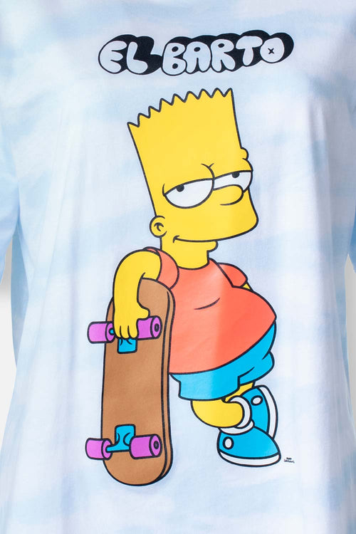 Card slide image -  CAMISETA DE LOS SIMPSON AZUL CUELLO REDONDO PARA MUJER