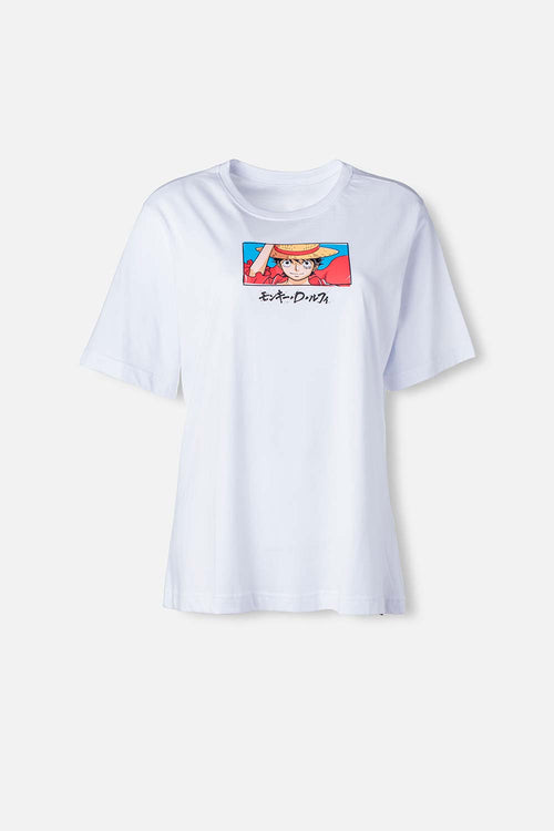 Card slide image -  CAMISETA DE ONE PIECE BLANCA MANGA CORTA PARA MUJER