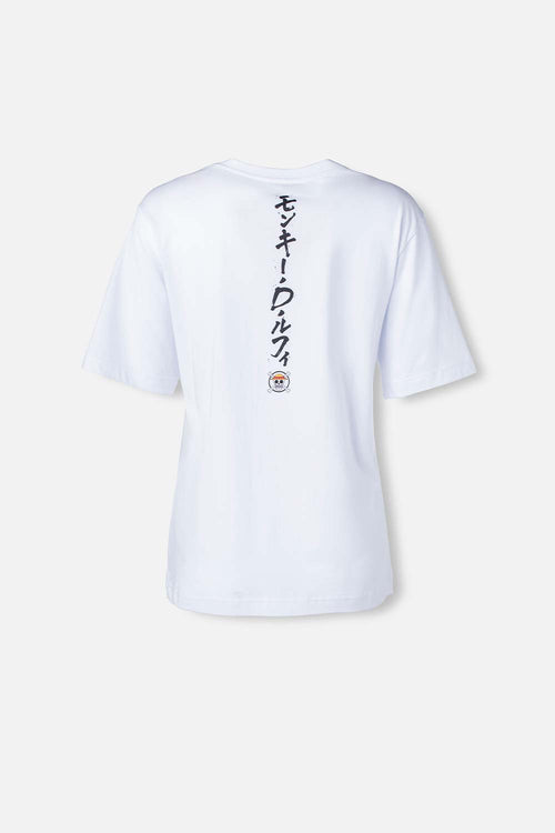 Card slide image -  CAMISETA DE ONE PIECE BLANCA MANGA CORTA PARA MUJER