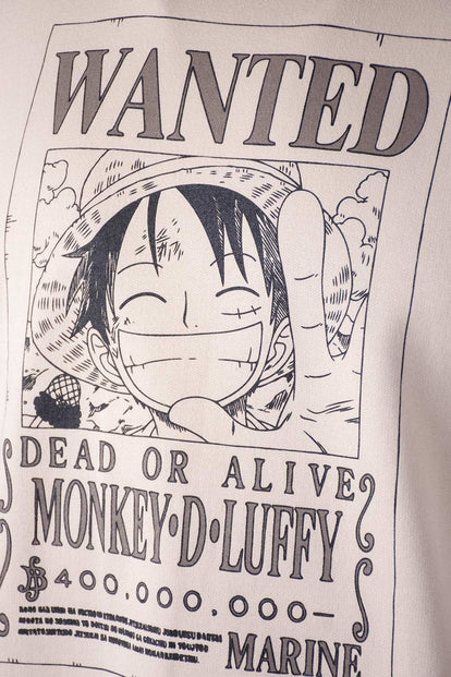  BUZO DE ONE PIECE CAQUI ESTAMPADO GÉNERO NEUTRO