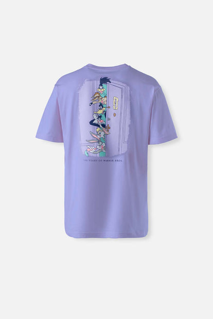  CAMISETA DE WARNER 100 ESTAMPADA LILA GÉNERO NEUTRO