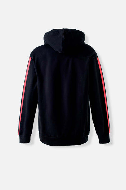  BUZO DE DEADPOOL CERRADO CON CAPUCHA NEGRO PARA HOMBRE