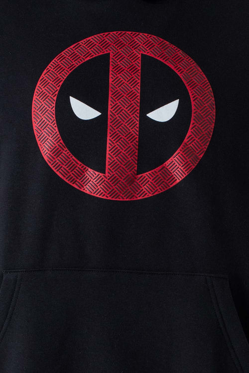 Card slide image -  BUZO DE DEADPOOL CERRADO CON CAPUCHA NEGRO PARA HOMBRE