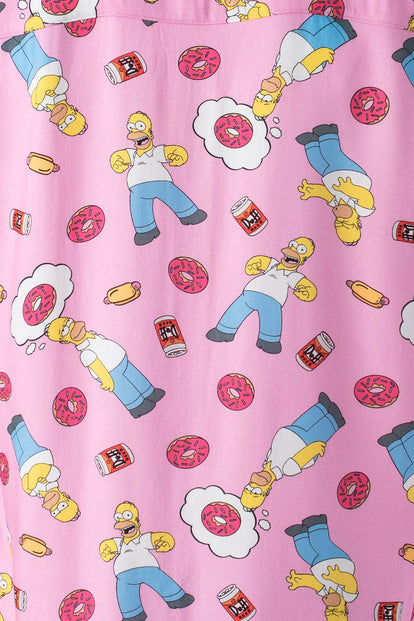  CAMISA DE LOS SIMPSON ROSADA MANGA CORTA GÉNERO NEUTRO