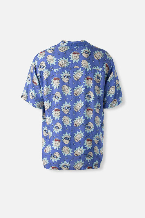 Card slide image -  CAMISA DE RICK Y MORTY AZUL MANGA CORTA GÉNERO NEUTRO