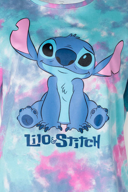  CAMISETA DE STITCH MULTICOLOR MANGA CORTA PARA MUJER