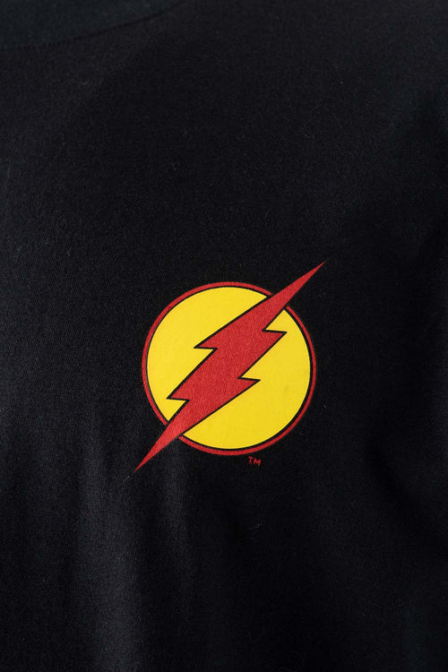 Card slide image -  CAMISETA DE FLASH NEGRA MANGA CORTA PARA HOMBRE